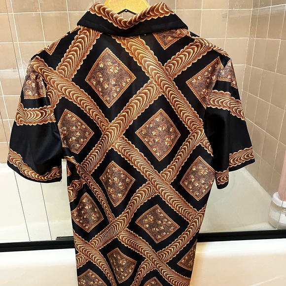 Alan Stuart 70s Vintage open neck disco shirt - Picture 2 of 9